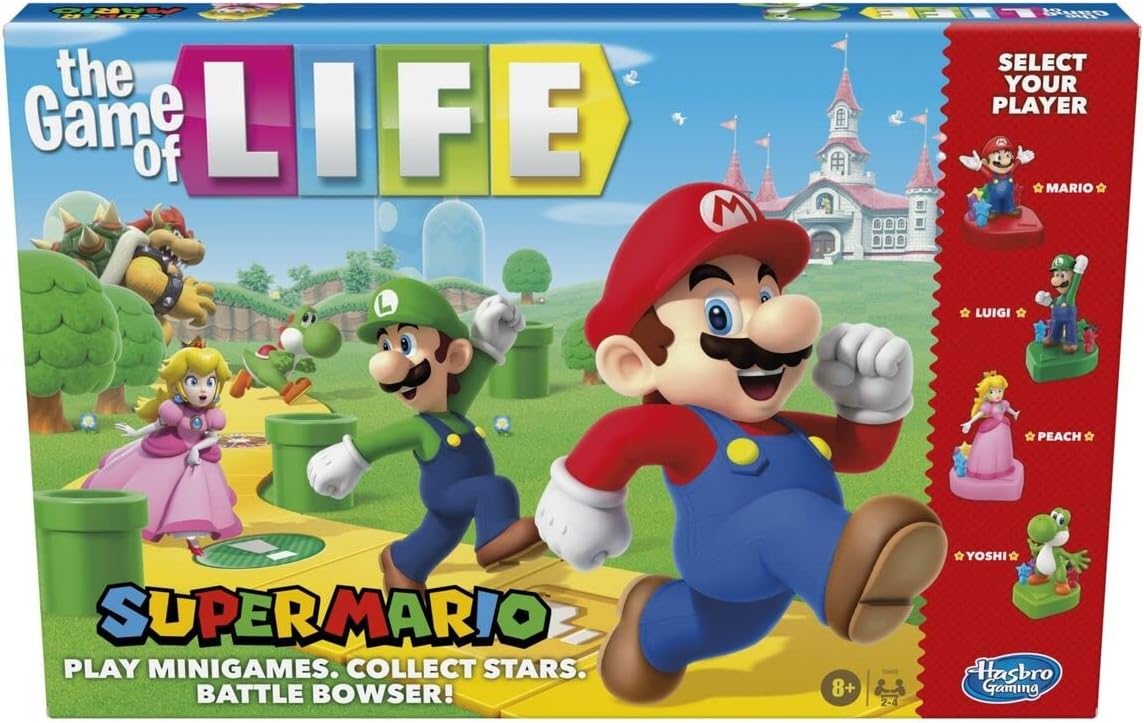 Hasbro Gaming The Game of Life: Super Mario Edition Board Game Review