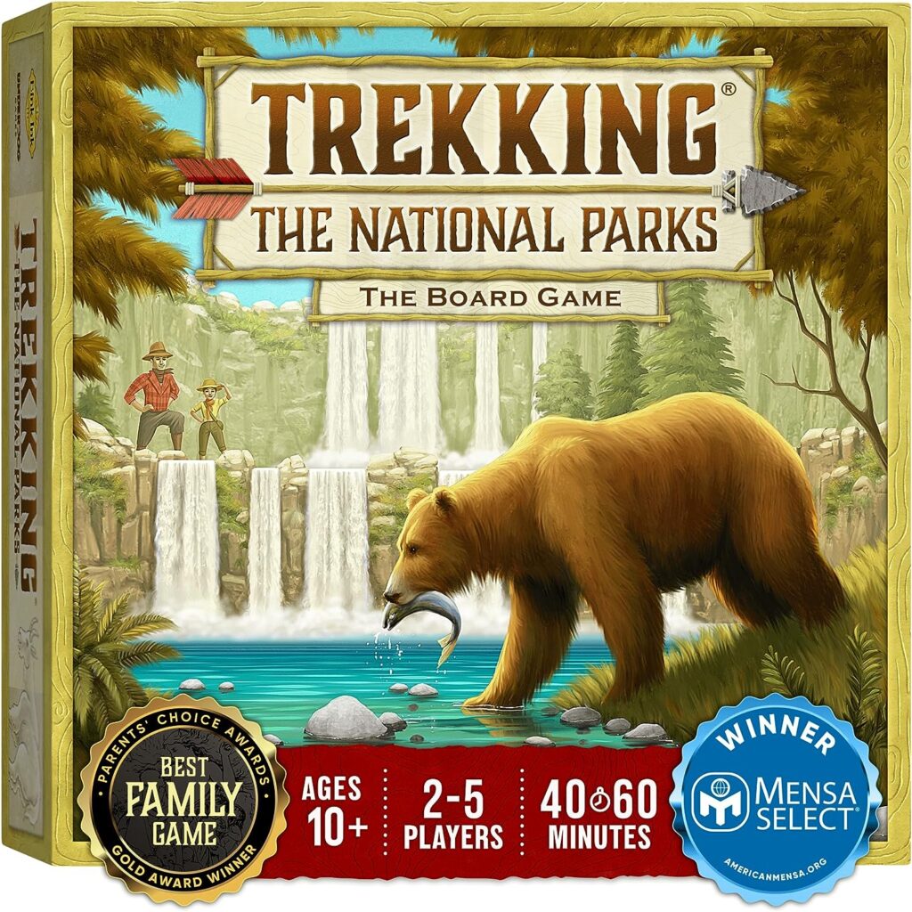 Trekking The National Parks - The Award-Winning Strategy Board Game for Family Night | The Perfect Board Game for National Park Lovers, Kids  Adults | Ages 10 and Up | Easy to Learn