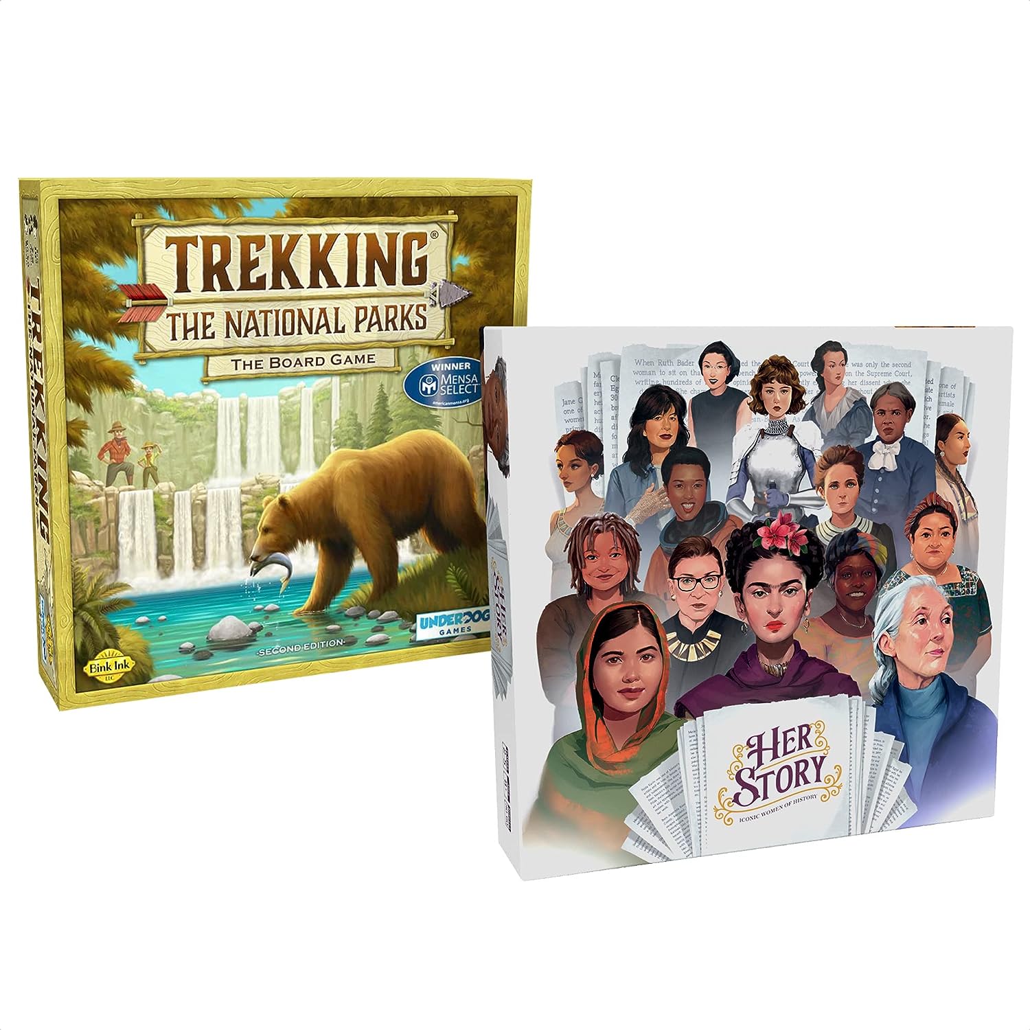 Underdog Games Herstory:The Board Game  Trekking The National Parks Gift Bundle