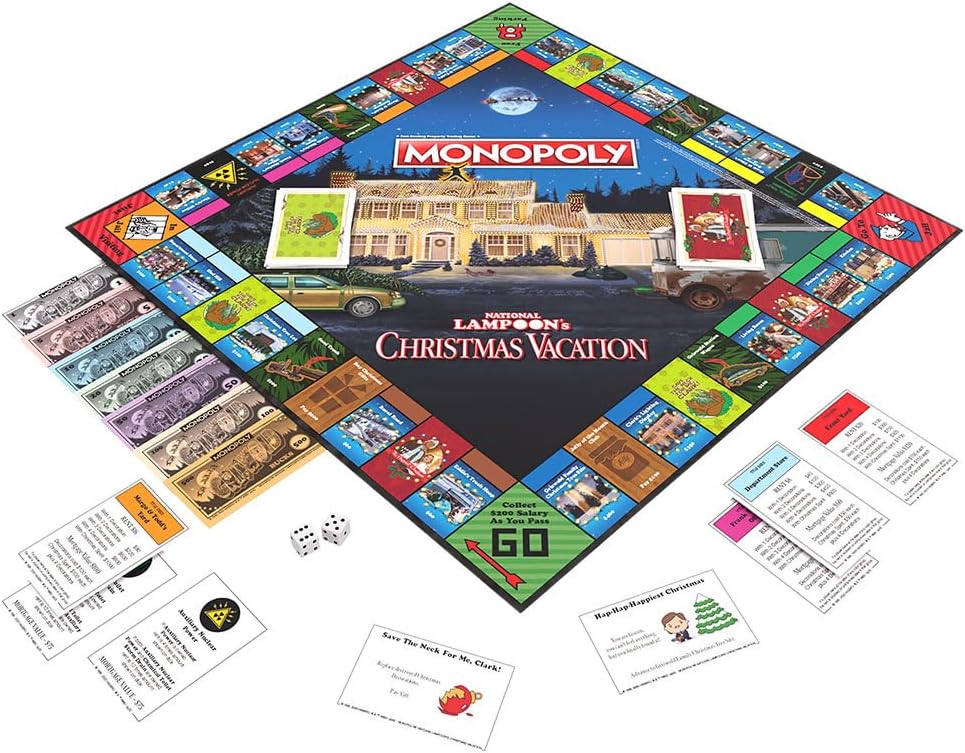 USAOPOLY Monopoly National Lampoons Christmas Vacation | Officially Licensed Board Game | Holiday Classic Movie