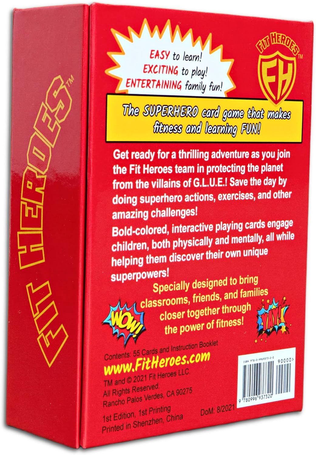 Fit Heroes: A Fitness Adventure Game for Kids | Family-Friendly Card Game | Award-Winning Superhero Game | Educational Exercise Playing Cards | Ages 5+